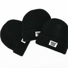 Waffle Beanie Black