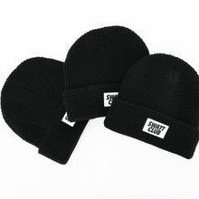 Waffle Beanie Black