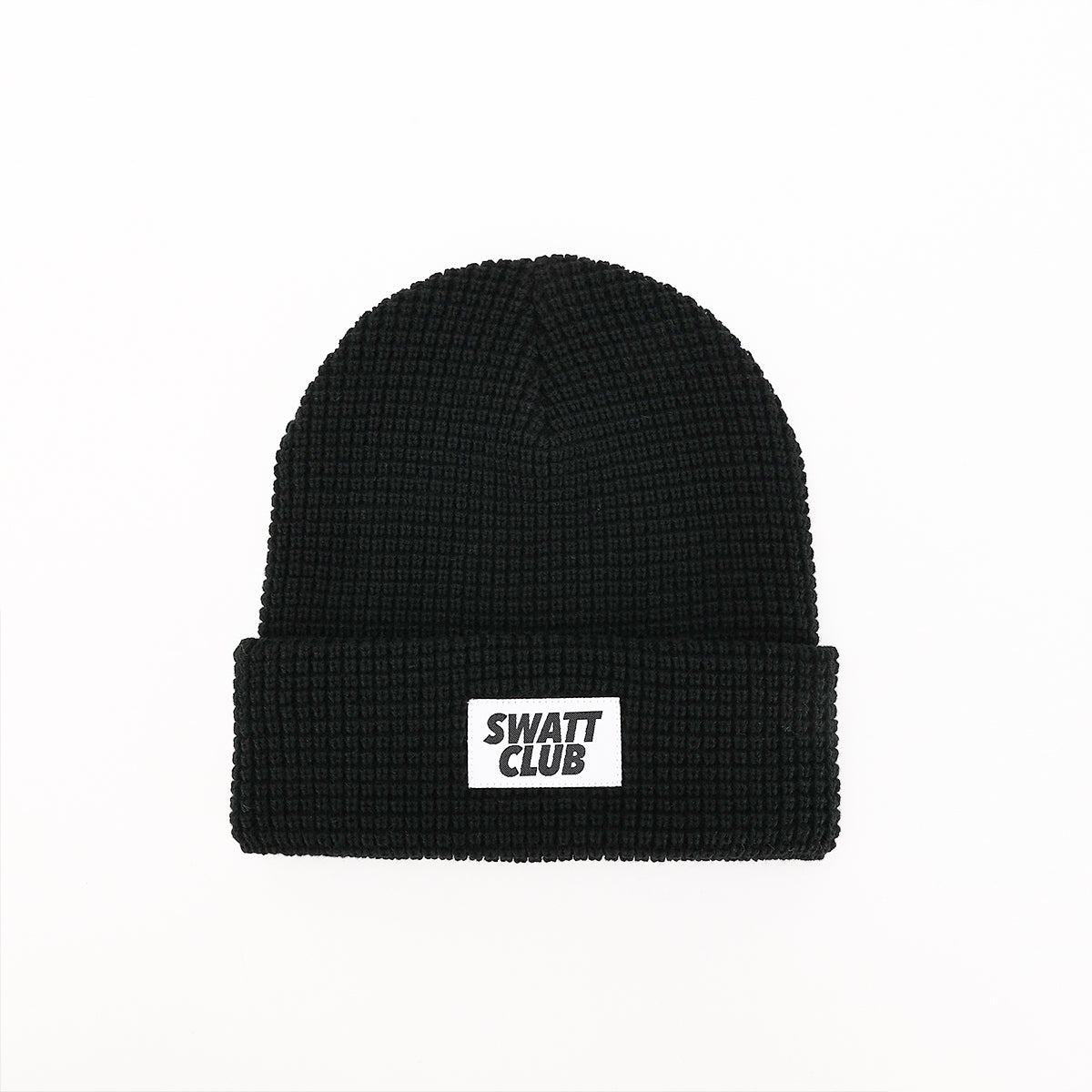 Waffle Beanie Black