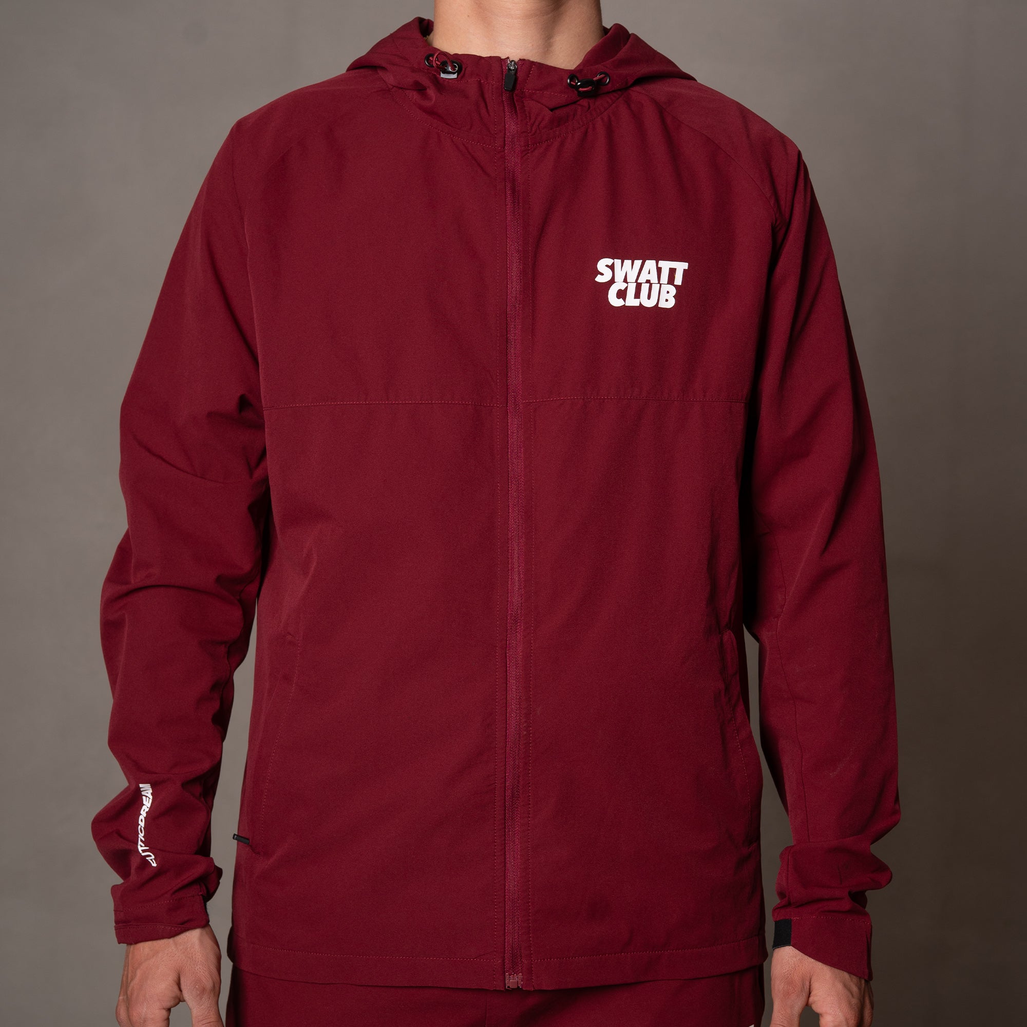 Burgundy Tracksuit Jacket