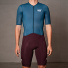 Skinsuit Petrol-Burgundy
