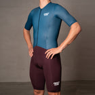 Skinsuit Petrol-Burgundy