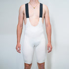 Laser Bib Shorts Beige