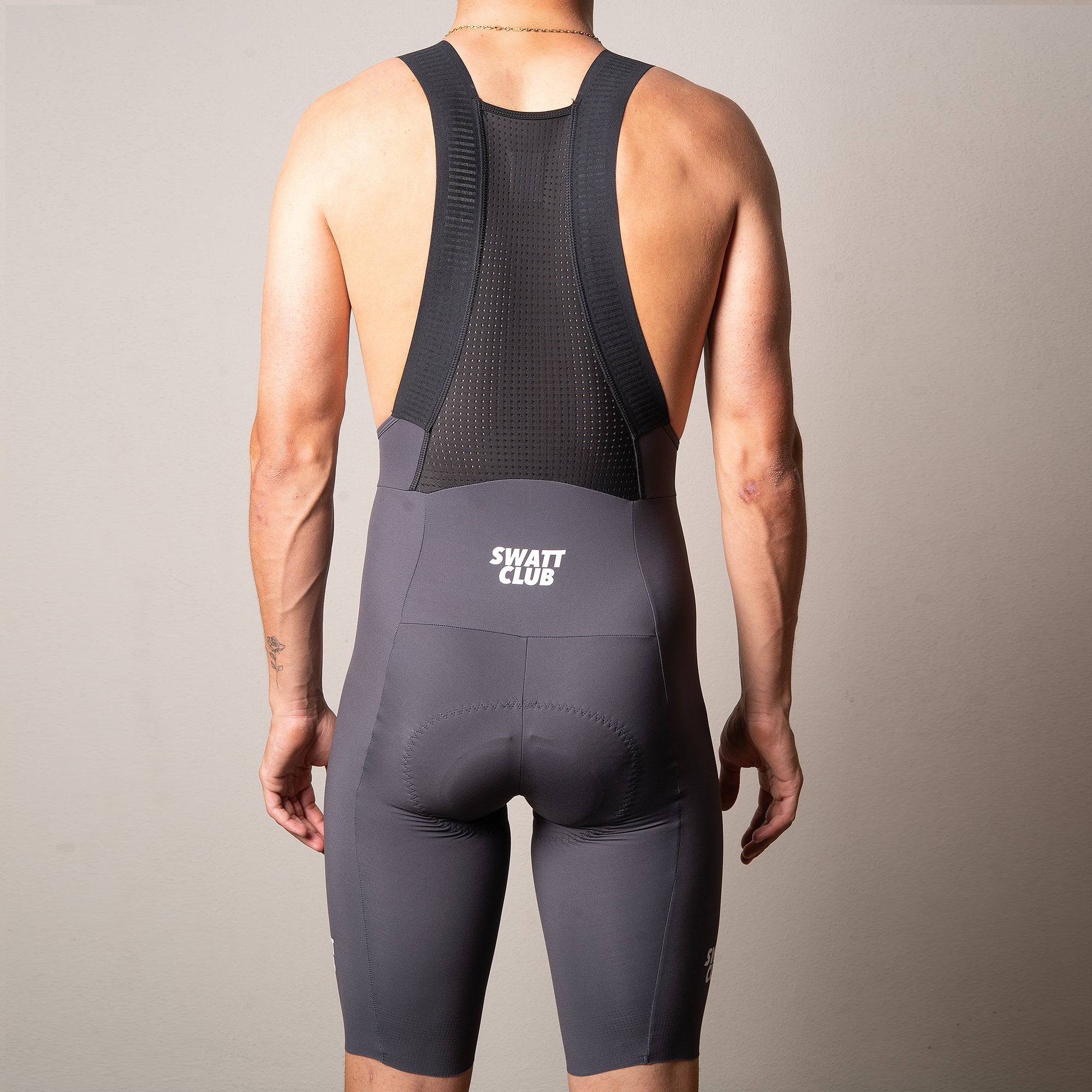 Laser Bib Shorts Grey