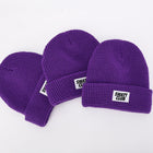 Waffle Beanie Purple