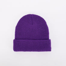 Waffle Beanie Purple