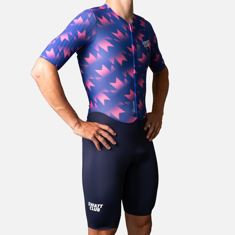 Trisuit Retro Purple Triathlon